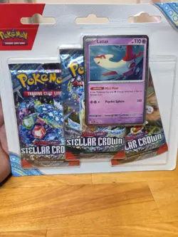 Pokemon TCG Scarlet & Violet: Stellar Crown 3-Pack Blister Latias Promo - Image 1