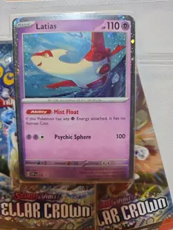 Pokemon TCG Scarlet & Violet: Stellar Crown 3-Pack Blister Latias Promo - Image 3