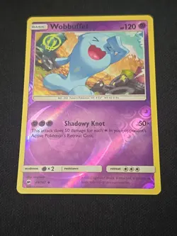 Wobbuffet 49/147 Sm-Burning Shadows Reverse Holo Rare Pokemon TCG Light Played - Image 1