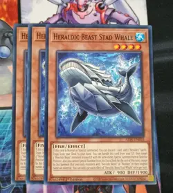 3x Heraldic Beast Stad Whale playset - Yugioh - Image 1