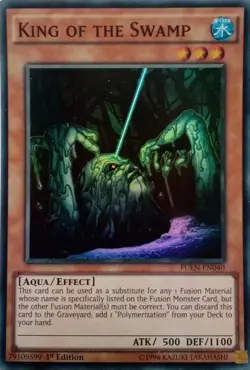 Yugioh King of the Swamp FUEN-EN040 1st Super Rare NM - Image 1