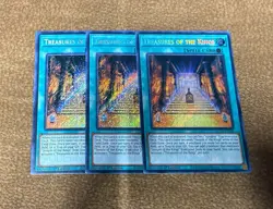 3x Treasures of the Kings MZTM-EN006 Secret Rare 1st Edition Near Mint YUGIOH - Image 1