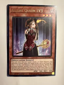 Allure Queen LV3 MZTM-EN063 Yugioh! Maze of the Master 1st Edition Rare NM - Image 1
