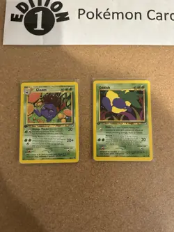 Gloom + Oddish 1st Edition Pokemon Card Lot Vintage WOTC - Image 1