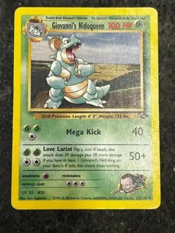 Giovanni's Nidoqueen 23/132 - Gym Challenge Rare Vintage Pokemon Card MP - Image 1