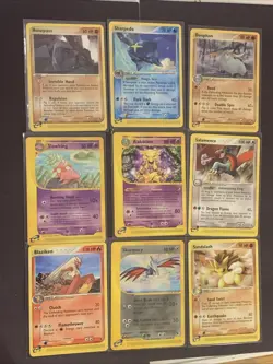 Pokemon TCG Lot Of 9 Mixed Regular Rare E-reader Cards Mostly LP - Image 1
