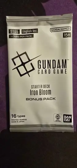 Gundam Card Game Iron Bloom Starter Deck ST05 Exclusive Bonus Pack Sealed New - Image 1