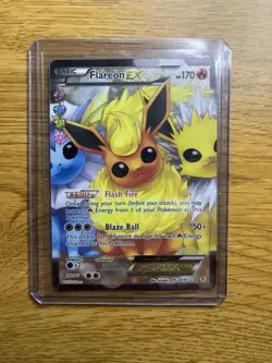 Pokemon TCG Flareon EX Full Art Ultra Rare Card RC28/RC32 Radiant Generations - Image 1