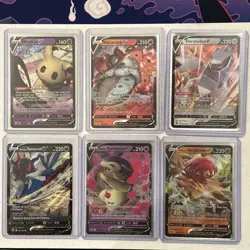 Pokemon Lot of 6 Full Art "V" Cards M-NM Unplayed Pack Fresh - Image 1