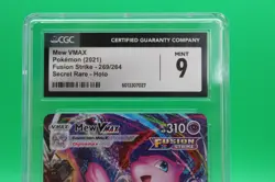 CGC 9 Mew VMAX 2021 Fusion Strike 269/264 Secret Rare Holo Pokemon Card psa - Image 2