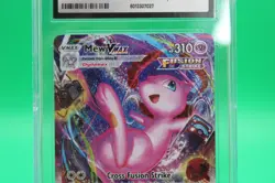 CGC 9 Mew VMAX 2021 Fusion Strike 269/264 Secret Rare Holo Pokemon Card psa - Image 3