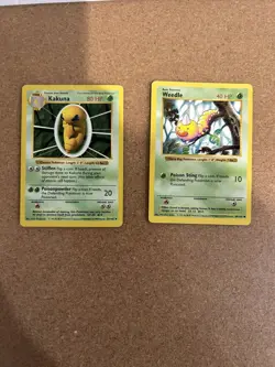 Kakuna + Weedle Shadowless Pokemon Card Lot Vintage WOTC - Image 1
