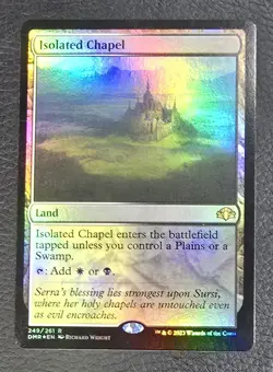 Isolated Chapel Dominaria Remastered Foil MTG NM Magic Card - Image 1