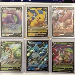 Pokemon Lot of 6 Full Art "V" Cards M-NM Unplayed Pack Fresh - Image 1