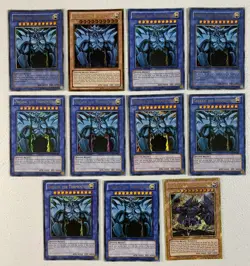 YGO Mixed Sets Obelisk the Tormentor Lot of 11 Cards Ultra Gold Rare DMG-MP - Image 1