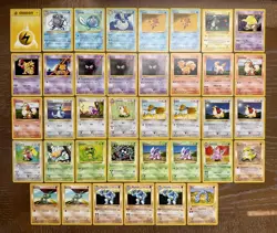 Vintage Pokemon Card Lot WOTC First Edition Shadowless 38 Cards - Image 1