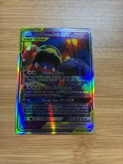Pokemon TCG Muk Alolan Muk GX Holo Card 61/214 Ultra Rare SM Unbroken Bonds - Image 1