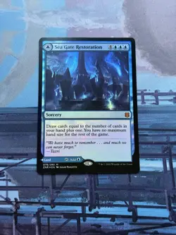 FOIL Sea Gate Restoration Magic: The Gathering Card Sorcery Land - Image 1