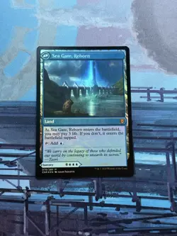 FOIL Sea Gate Restoration Magic: The Gathering Card Sorcery Land - Image 2