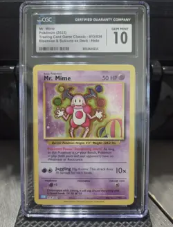 Pokemon Mr. Mime Holo #013/034 Trading Card Game Classic 2023 - CGC 10 Gem Mint - Image 1