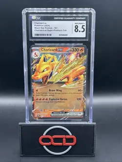 Charizard EX 161 Super Premium Collection Promo Card CGC 8.5 - Image 1