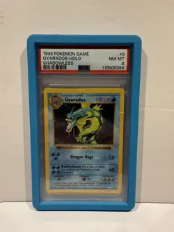 Pokemon Gyarados TCG Base Set Holo Card 6/102 Shadowless 1999-2000 - Image 1