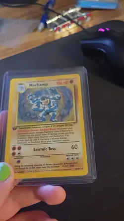 Pokemon TCG Machamp Holo 1st Edition Unlimited Rare Card Base Set 8/102 - Image 2