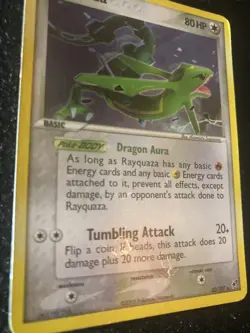 RAYQUAZA 22/107 Holo Rare EX Deoxys Pokemon Card MP/LP - Image 2