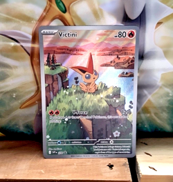 Victini 208 Sv: Scarlet & Violet Black Star Promo Card Full Art Holo NM/M - Image 1