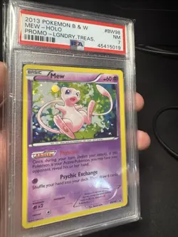 Mew BW98 Legendary Treasures PSA 7 Holo Rare Pokemon Card Promo Black White - Image 3