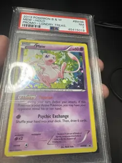 Mew BW98 Legendary Treasures PSA 7 Holo Rare Pokemon Card Promo Black White - Image 5