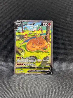 CHARIZARD V SWSH260 Alt Full Art Promo Premium Box Pokemon Card Near Mint - Image 1