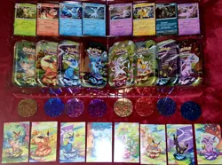 Pokemon Prismatic Evolutions Eeveelutions Costco Tins Promo cards Coins NO PACKS - Image 1