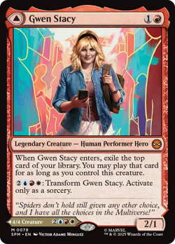 Gwen Stacy #78 | Near Mint | Marvel's Spider-Man Magic MTG - Image 1