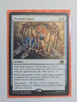 Perilous Snare - Aetherdrift - NM - MTG Magic - Rare - Artifact - Image 1