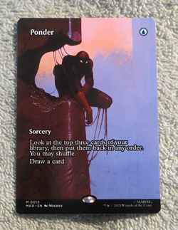 Ponder M 0013 Mythic Borderless - Magic MTG Marvel's Spider-Man - Image 1
