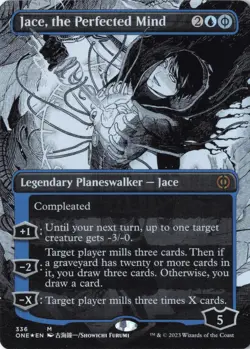 Jace, the Perfected Mind (Borderless) M Phyrexia: All Will Be One 336 NM Foil - Image 1