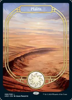 Plains - Foil (Full Art) Magic mtg Light Play, English Unsanctioned x1 - Image 1