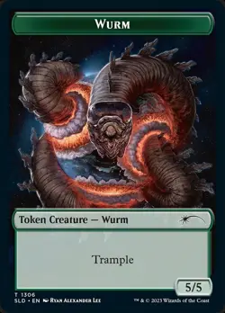 [1x] Wurm Token - Foil Near Mint, English Secret Lair MTG Magic - Image 1