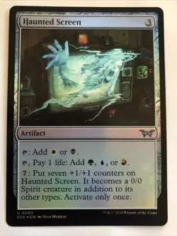 MTG Duskmourn: House of Horror Haunted Screen Foil 0250 NM - Image 1
