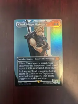 Cloud, Midgar Mercenary (Borderless) Final Fantasy Foil - Image 1