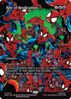 RITE OF REPLICATION mtg NM-M Spider-Man Marvel Universe Mythic - Image 1