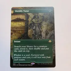 Magic the Gathering - Worldly Tutor (Borderless) - Dominaria Remastered - NM - Image 1