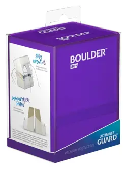 Ultimate Guard 80+ Boulder Standard Size Deck Case Amethyst (Purple) MTG Pokemon - Image 1