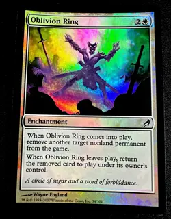 Oblivion Ring Lorwyn Foil 034/301 Lorwyn Magic The Gathering MTG Card LP - Image 1