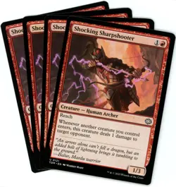 x4 Shocking Sharpshooter - 0121 - Tarkir Dragonstorm - MTG - NM/M - Image 1
