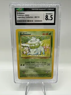 Bulbasaur #68 Pokemon Legendary Collection Base (2002) CGC 8.5 NM/Mint - Image 1