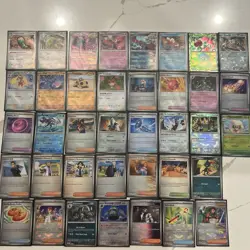 Pokemon TCG Prismatic Evolutions Poke Ball Cards Lot Of 38 - Image 1
