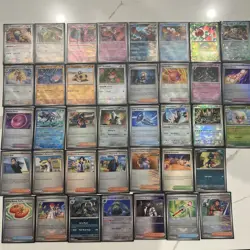 Pokemon TCG Prismatic Evolutions Poke Ball Cards Lot Of 38 - Image 2