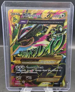 Pokemon TCG XY Ancient Origins M Rayquaza EX #98 Full Art Holo Rare LP Vintage - Image 1